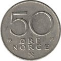 Норвегия 50 эре 1975 год