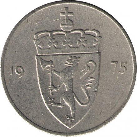 Норвегия 50 эре 1975 год