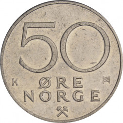 Норвегия 50 эре 1983 год