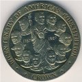 Остров Мэн 1 крона 1987 год - 200 лет Конституции США