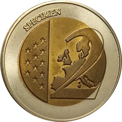 Бельгия 2 евро 2001 год - Проба