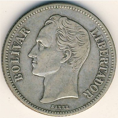 Венесуэла 2 боливара 1935 год