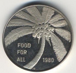 Монета Самоа и Сисифо 10 тала 1980 год