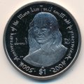 Виргинские острова 1 доллар 2006 год - 500 лет написанию картины Мона Лиза