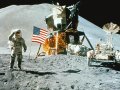 Либерия 5 долларов 2000 год - Первый человек на Луне (сертификат)