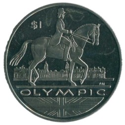 Виргинские острова 1 доллар 2012 год - XXX летние Олимпийские Игры - Конный спорт