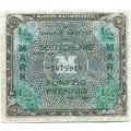 Германия 1/2 марки (50 пфеннигов) 1944 год - Оккупация - VF