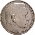 Третий Рейх 5 рейхсмарок 1939 год (A)