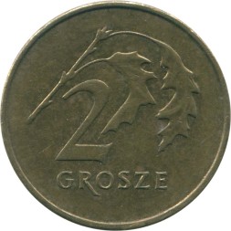Польша 2 гроша 2010 год