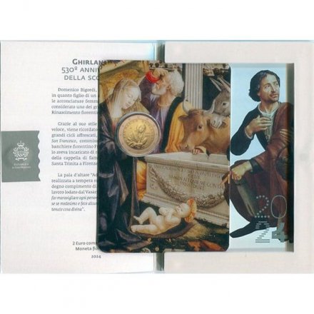 Сан-Марино 2 евро 2024 год - 530 лет со дня смерти художника Доменико Гирландайо