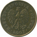 Польша 5 грошей 2007 год