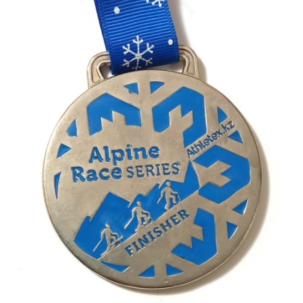 Медаль Alpine Race series. Finisher. 2018 год. Соревнования по ски-альпинизму, снегоступингу и скайраннингу