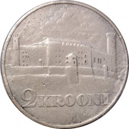 Эстония 2 кроны 1930 год - Замок Тоомпеа в Таллине