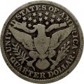 США 25 центов (1/4 доллара) 1898 год (без отметки МД)