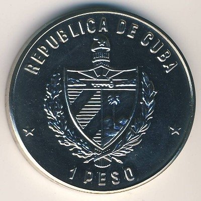 Куба 1 песо 1985 год