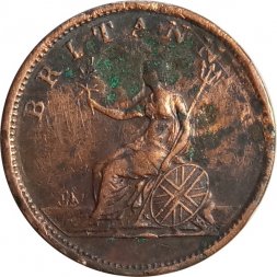 Великобритания 1/2 пенни 1806 год Георг III