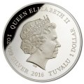 Тувалу 1 доллар 2016 год -  Птица казуар