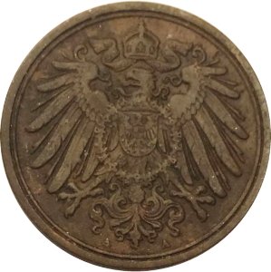 Германия 1 пфенниг 1904 год (A)