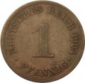 Германия 1 пфенниг 1904 год (A)