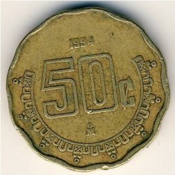 Мексика 50 сентаво 1994 год
