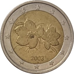 Финляндия 2 евро 2003 год - Морошка