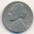 США 5 центов 1948 год - Томас Джефферсон (без отметки МД)
