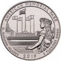 США 25 центов 2019 год - Американский мемориальный парк (P)