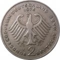 ФРГ 2 марки 1974 год - Теодор Хойс, 20 лет Федеративной Республике (1949-1969) (J)