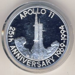 Теркс и Кайкос 20 крон 1993 год - Аполлон-11. Запуск ракеты