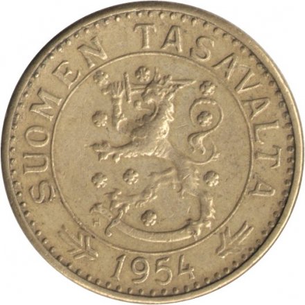 Финляндия 20 марок 1954 год