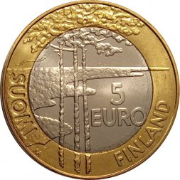 Финляндия 5 евро 2003 год - Чемпионат мира по хоккею