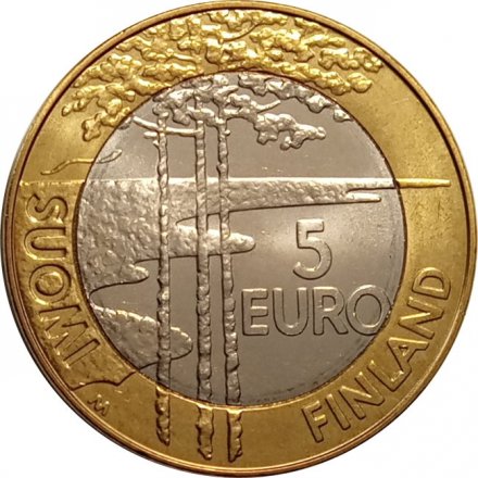 Финляндия 5 евро 2003 год - Чемпионат мира по хоккею