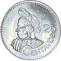 Гватемала 25 сентаво 2012 год