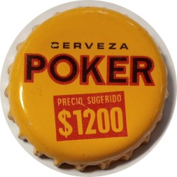 Пивная пробка Колумбия - Cerveza Poker Precio Sugerido $1200