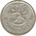 Финляндия 1 марка 1966 год
