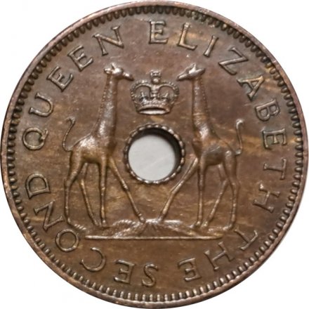 Родезия и Ньясаленд 1/2 пенни 1958 год