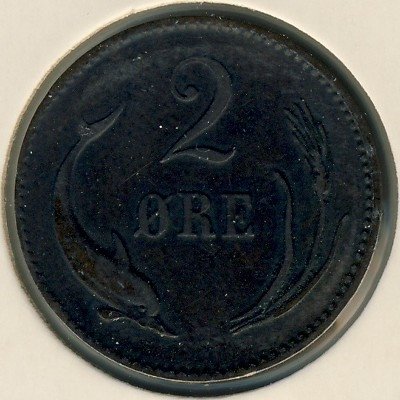 Дания 2 эре 1880 год