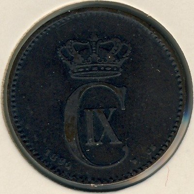 Дания 2 эре 1880 год