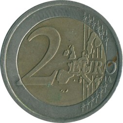 Франция 2 евро 1999 год - Стилизованное дерево