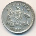Австралия 6 пенсов 1963 год