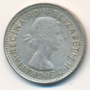 Австралия 6 пенсов 1963 год