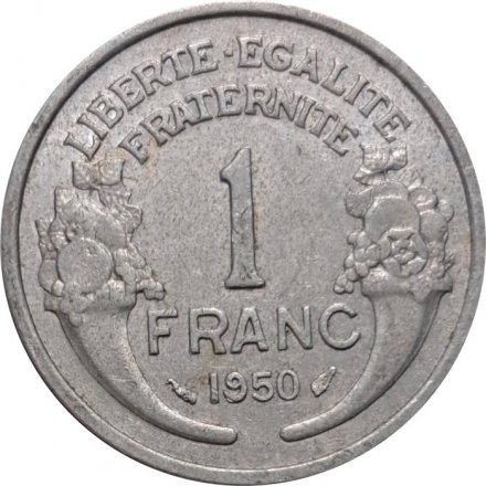 Франция 1 франк 1950 год (без отметки МД)