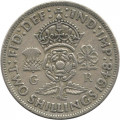 Великобритания 2 шиллинга (1 флорин) 1948 год - Роза Тюдоров