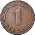 ФРГ 1 пфенниг 1948 год (D)