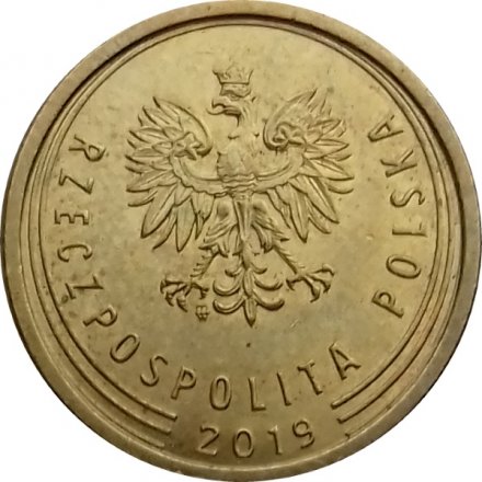 Польша 2 гроша 2019 год