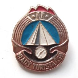 Значок Mlady turista. Юный Турист. 2 степень. ЧССР