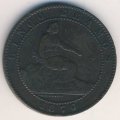 Испания 5 сентимо 1870 год