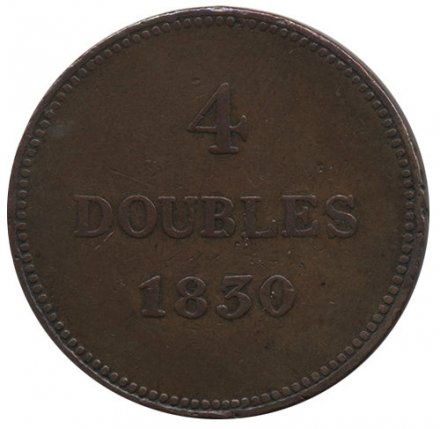 Гернси 4 дубля 1830 год