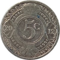 Антильские острова 5 центов 2012 год