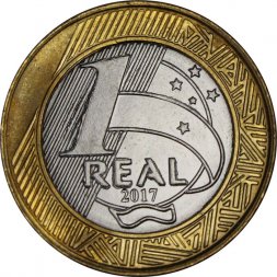 Бразилия 1 реал 2017 год - Символ Республики